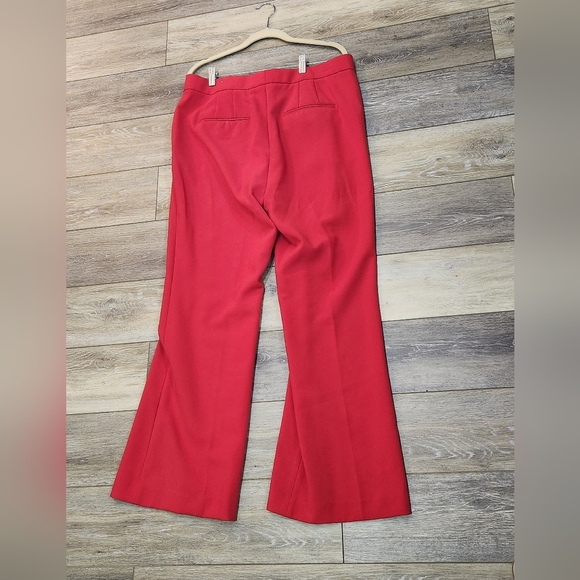 Ann Taylor petite curvy fit red wide leg dress pants - Picture 7 of 8